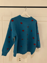 [SALE] blue flower knit