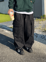 Big Pocket Balloon Cargo Denim Pants 2C