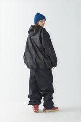 ワイドフーディージャケット/BSR2223FWJK050 WIDE HOODED JACKET CHECK