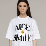 ナイススマイルロゴフラワーショートスリーブTシャツ / NICE SMILE Logo Flower Short Sleeve Tee