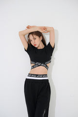 ペアXクロップTシャツ/TOP(9259) Pair X Crop Tee