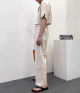 リネンワイドジャンプスーツ / RO linen wide jumpsuit (3 colors)