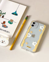 フラワーキャットジェリーケース (アイフォンケース) / Flower cat jelly case (iphone case)