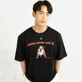 K プリントショートスリーブTシャツ