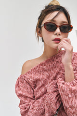 ワニアンバランスボカシブラウス/Wani Unbalanced Bokashi bl (2 colors)