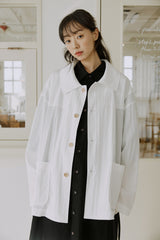 ユニセックスダッフルジャケット / unisex duffle jacket white