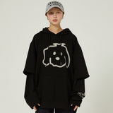 Maltese logo layered hoodie