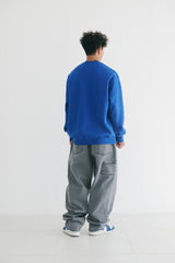 ロゴクルーネック / BSR2223FWPO033 BS LOGO CREWNECK BLUE