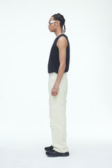 コンマデニムパンツ/Comma Denim Pants Cream