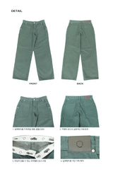 ターンアップロゴベルト ローライズパンツ / TURN UP LOGO BELT LOW RISE PANTS (GR)