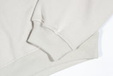 V-NECK CROP SWEATSHIR (Ivory)