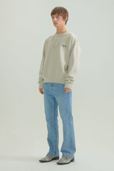 サンズ セリフ ロゴ スウェットシャツ オートミール / SANS SERIF LOGO SWEATSHIRTS [OATMEAL] (4414561058934)