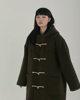 ダッフルコート/unisex duffle coat khaki
