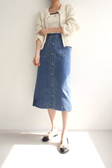 ローザデニムスカート / ROSA DENIM SK / H LINE SKIRT