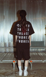 P.T.O logo pants (Black)
