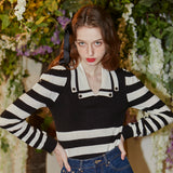 Stripe Collar Knit (6681190039670)