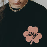 EYEYE CLOVER SWEATSHIRT_BLACK (EEOO3WSR03W) (6622932795510)