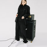 ルーズフィットスウェットパンツ/LOOSE-FIT SWEAT PANTS-BLACK