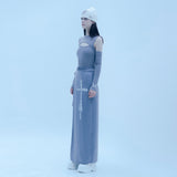 クロスラップスカートパンツ/1 0 cross wrap skirt pants - GREY