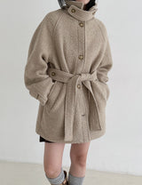 ウールテリーハーフコート/Wool terry half coat (3color)