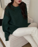(×)(UNISEX) ベチンウールオーバーニット
