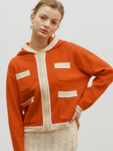 Color block hoody - Beige (6682210074742)