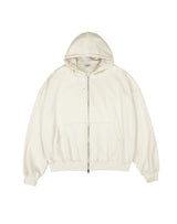 hoody zip-up cape cardigan ivory (6615504257142)
