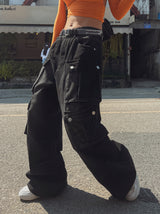 フライパラシュートポケットデニムパンツ