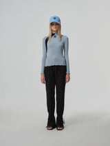 PLEATS ANKLE STRAP PANTS (2 COLOR) (6682303561846)