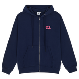 TTピンク2WAYジップフーディー (Z11112FW) - NAVY