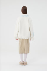 チェリーポケットフリースジャンパー / CHERRY POCKET FLEECE JUMPER [CREAM]