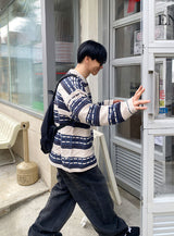 No.0588 C pattern over KNIT (3color)