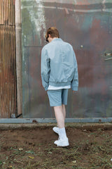 PIPING BLOUSON SET - PANTS (SKY BLUE)