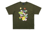 フルーツレーベルTシャツ / FRUIT LABEL TEE_MELANGE KHAKI