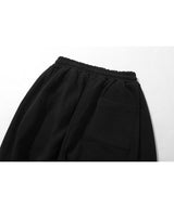 トリプルタックスウィートバルーンパンツ/Triple Tuck Sweat Balloon Pants (Black)