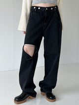 ビジョワイドデニム / no.1108 Black Blue Bijo Wide Denim