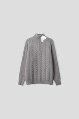 ASCLO ヘビークラウンハーフジップアップニット(4color)