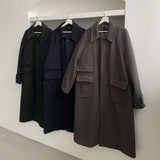 Wool Hidden Pocket Coat (3color) (6654604836982)