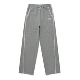 UNI LOGO WAPPEN LINE POINT WIDE PANTS [MELANGE GRAY]