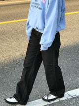 Neuveau wide denim pants