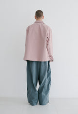 ロゴカラーコットンベーシックジャケット/BSR2223FWJK064 LOGO COLLAR COTTON BASIC JACKET INDYPINK