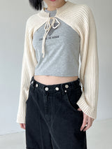ラブリーリボンニットボレロ / Lovely Ribbon Knit Bolero (4color)