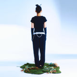 ベーシックロゴクロップTシャツ / 222 Basic logo crop t - Black
