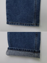 Winter Denim Straight Pants