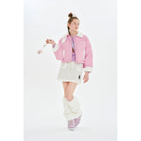 CHERRY FUR SHORT DOWN JUMPER [PINK]
