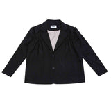 Kairo shirring jacket (black) (6684260270198)
