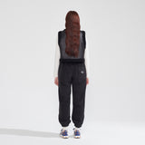 トグルボタンエコファームートンショートベスト/TOGGLE BUTTON ECO FUR MUSTANG SHORT VEST_BLACK