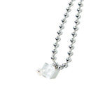 アクリーリックダイスパールネックレス/[NIROSERENDIPITY] ACRYLiC DiCE n PEARL NECKLACE (6586954252406)