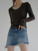 アーリーリブドTシャツ / Early Ribbed T-shirt (3color)