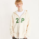 センスロゴフードジップアップ/25P SENSE LOGO HOOD ZIP UP_CREAM